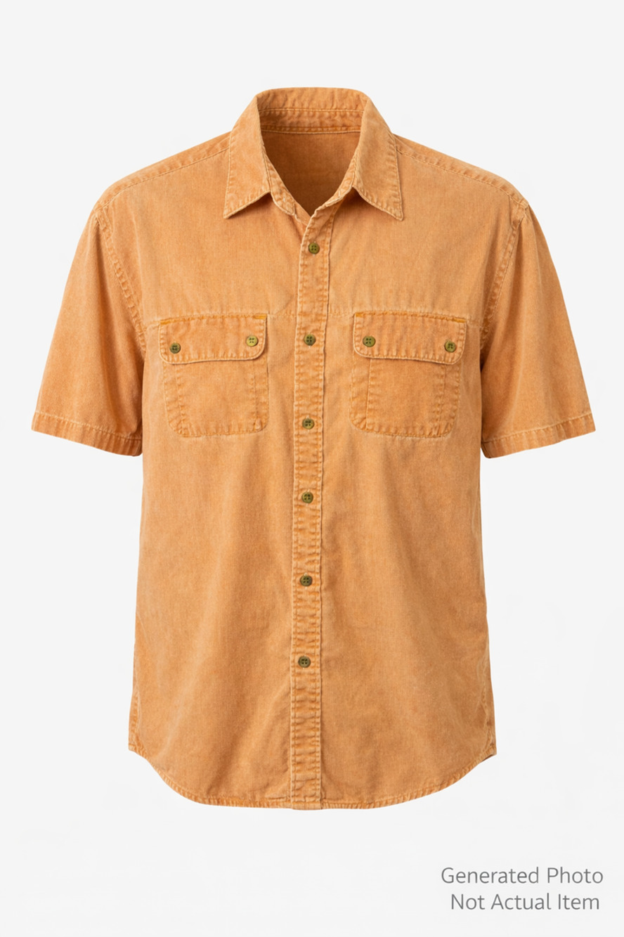 RK Brand Vintage 90s Safari Utility Shirt Peach Ranch Workwear XL